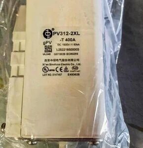400A 1500V Dc Fuse Pv3122XlT400