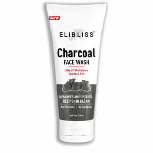 Elibliss Charcoal Face Wash Fights Pollution And Acne Oil Control For Men Women 75 Ml