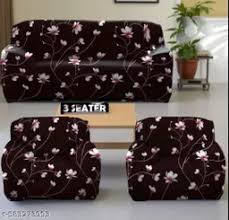 Five Seater Solid Colour Elastic Sofa Cover