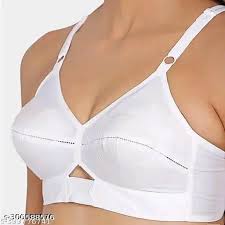 White Color Cotton Bra For Women Size 32