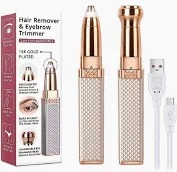 Blawless 2 In 1 Eyebrow Trimmer Machine For Women Face Lips Nose Hair Removal Multicolour