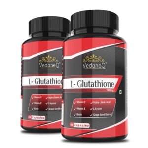 Vedan Q L Glutathione 60 Capsules Pack Of 2