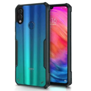 Black And Transparent Phone Back Cover For Red Mi 7 Y3