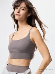 Uniqlo Grey Color Women Seamless Padded Bra Size Xxl