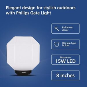 Philips Octave Gate Light 15 W 8 Inch