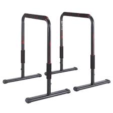 Domyos Gym Adjustable Dip Bar Training Station 100 Black Colour