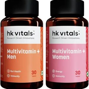 Hk Vitals Multivitamin Plus Women Men 2 X 30 Tablets Combo Pack