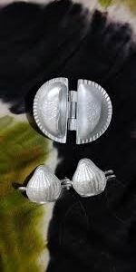 Combo Of Aluminium Gujiya Modak Mould Maker Gujiya Modak Machine Set Of 2Pcs