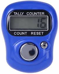 Blue Colour Finger Counter