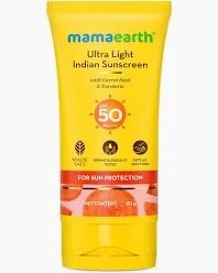 Ultra Light Indian Sunscreen With Carrot Seed Turmeric 80 Gm