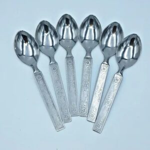 Stainless Steel Designing Spoon For Kitchen Pack Of 6