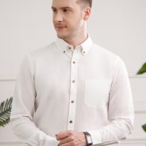 The Formal Club Men White Breeze Linen Full Sleeves Shirt Size 3Xl