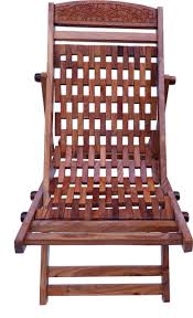 Artesia Folding Sheesham Wood Rest Chair Solid Wood 1 Seater Rocking Chairs Finish Color Brown Pre Assembled