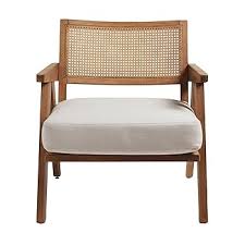 Kingsman Furnitures Kingsman Furnitures Abel Rattan Accent Arm Chair Brown Colour