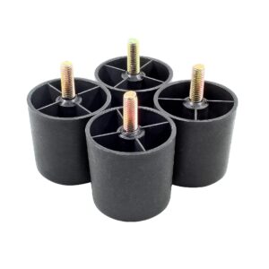 Sofa Legs Elephant 2 Point 5 Inch Round Pp Plastic Furniture Pack Of 4