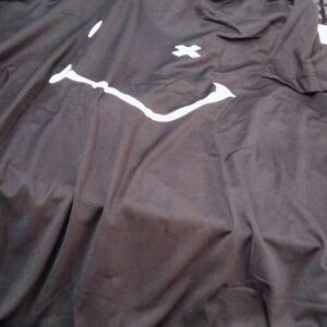 Black Color Printed Vest Hoodie For Men Size M