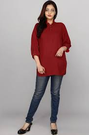 Women Top Meroon Color Size Xl