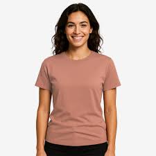 Women Tshirt Light Brown Color Size Xl