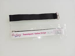 Tourniquet Saline Stripe Black Color