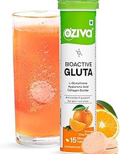 Oziva Bioactive Glutathione Tablets For Radiant Skin 15 Effervescent Tablets