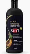 Black Hair Dye Shampoo 3In 1 100 Ml