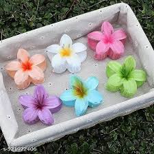 Multicolor Flower Culture Set Of 6 Hair