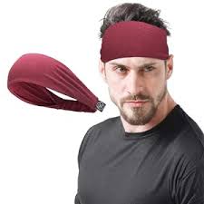 Wiselife Lightweight Unisex Headband Maroon 1Pc