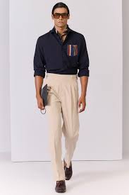 Shantnu Nikhil Men Wishlist Navy Tencel Rayon Spandex Shirt Size 42