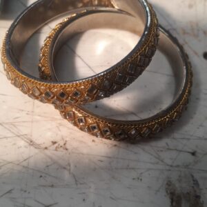 Womens Bangal Set Golden Size 2X6