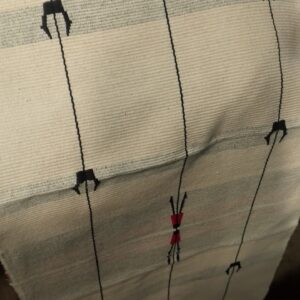 Crame And Black Cotton Winter Mafla For Men