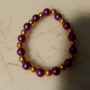 Gold And Purple Color Bracelet For Women