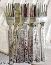 Stainless Steel Fork Spoon Pack Of 9