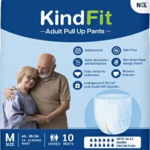 Kindfit Pull Up Pantsmediumwaist Size M Adult Diapers 10 Pieces