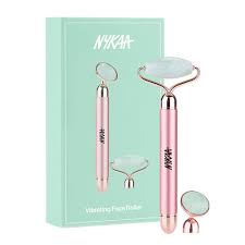 Nykaa Naturals 2In1 Vibrating Face Roller Under Eye Massager For Relaxation Glow Green