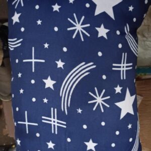 Blue Cotton Pillow Single Pcs Size 17X10 Innch