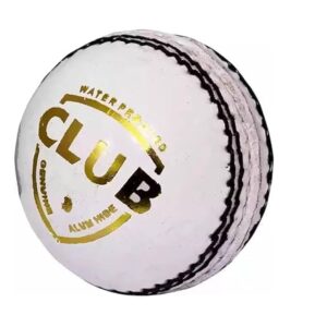 Club Cricket Leather Ball White Pack Of 1