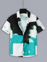 New Trending Lycra Spread Collar Casual Wear Shirt For Kids Boys Size 12