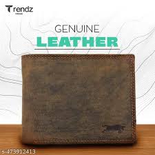 Trendz Firenze Mens Brown Rfid Protected Genuine Leather Wallet 1Pc