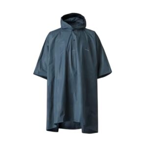 Decathlon Forclaz Mt 50 Unisex Waterproof Poncho With Hood Teal Size 88 To 95 Cm
