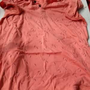 Mens Orange Colour T Shirt Size M