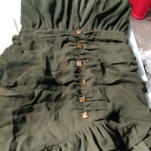 Saorsa Olive Green Dress For Women Size M