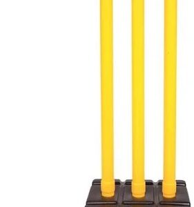 Plastic Cricket Stumps Set Yellow Black