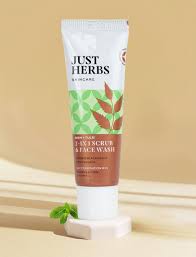 Just Herbs 2 In 1 Scrub And Face Wash 25Ml