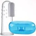 Sky Blue Transparent Baby Finger Toothbrush