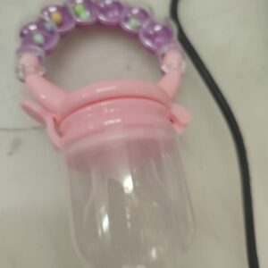Purple And Pink Mom Silicone Fresh Fruit Feeder Nibbler