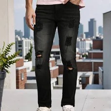Shein Black Colour Jeans For Men Size 28