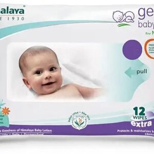 Himalaya Gentle Baby Wipes 12 Sheets White