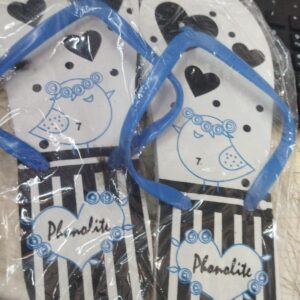 White Colour Printed Slippers Size 7 For Women