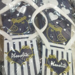 White And Blue Printed Slippers Size 7 For Women