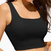 Black Colour Tank Top For Women Size Xxs